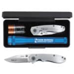 "AA" LED Mini Maglite® With Warhawk Pocket Knife - 1