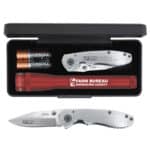 "AA" LED Mini Maglite® With Warhawk Pocket Knife - 2