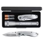 "AA" LED Mini Maglite® With Warhawk Pocket Knife - 3