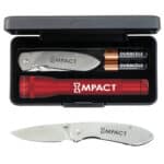 "AA" Mini Maglite® With Buck® "Nobleman" Knife - 2