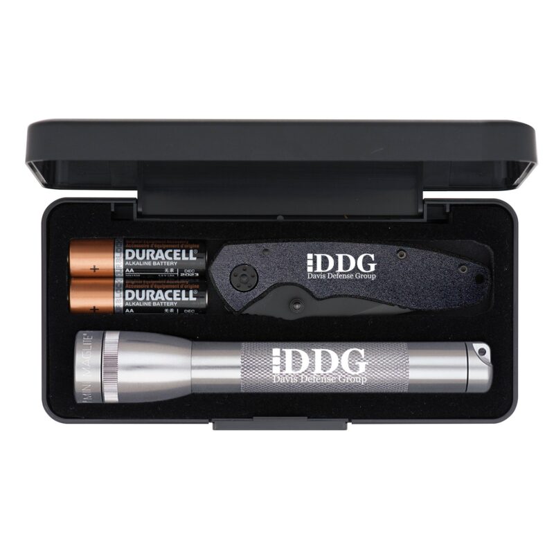 "AA" Mini Maglite® With Warhawk Pocket Knife - 1