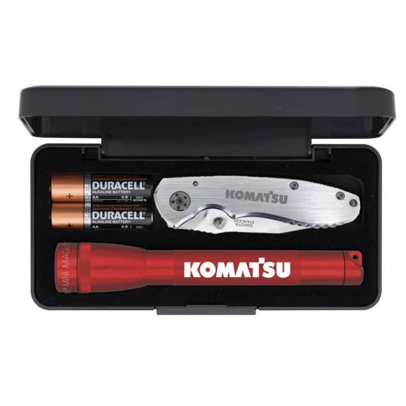 "AA" Mini Maglite® With Warhawk Pocket Knife - 2